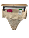 Maidenform Tame Your Tummy Transparent Thong DM0049 In Nude Lace Size Large