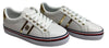 Tommy Hilfiger Fentil White Gold Embellished Sneaker Size 6M Lace-up Shoe Casual