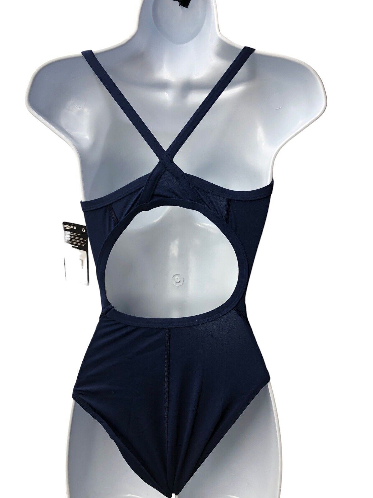 Speedo Solid Endurance + Flyback Training Swimsuit A577812927 Nautical Navy 28