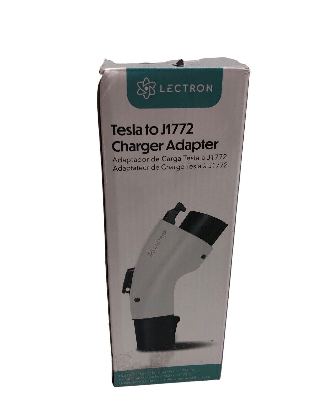 Lectron Tesla to J1772 Charging Adapter - 48AMax & 250VAC TYPE 3R, IP54 White