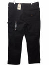 Dickies Women's Stretch Double-Front Carpenter Long Pant Rinsed Black Size 14R