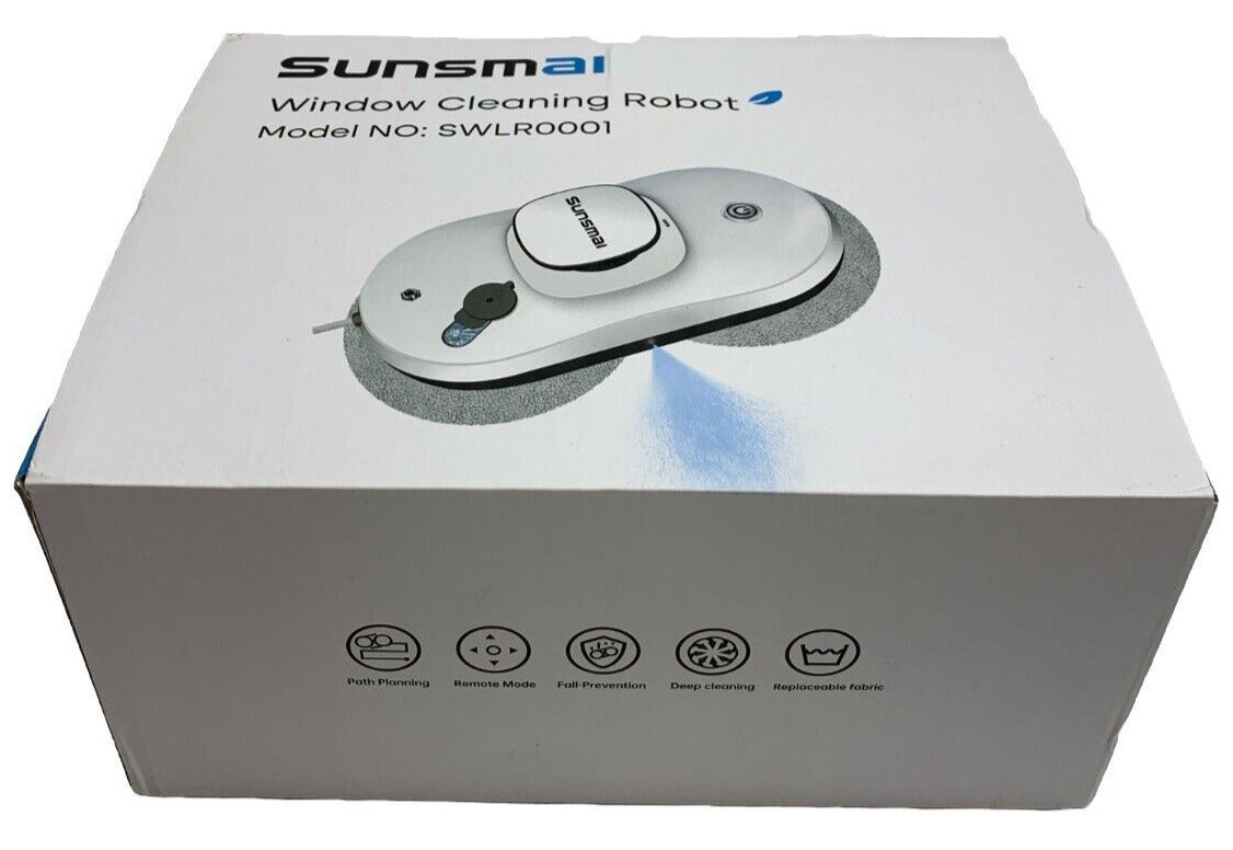 SUNSMAI Smart Window Cleaning Robot Window Cleaner w/ Auto Water Spray SWLR0001