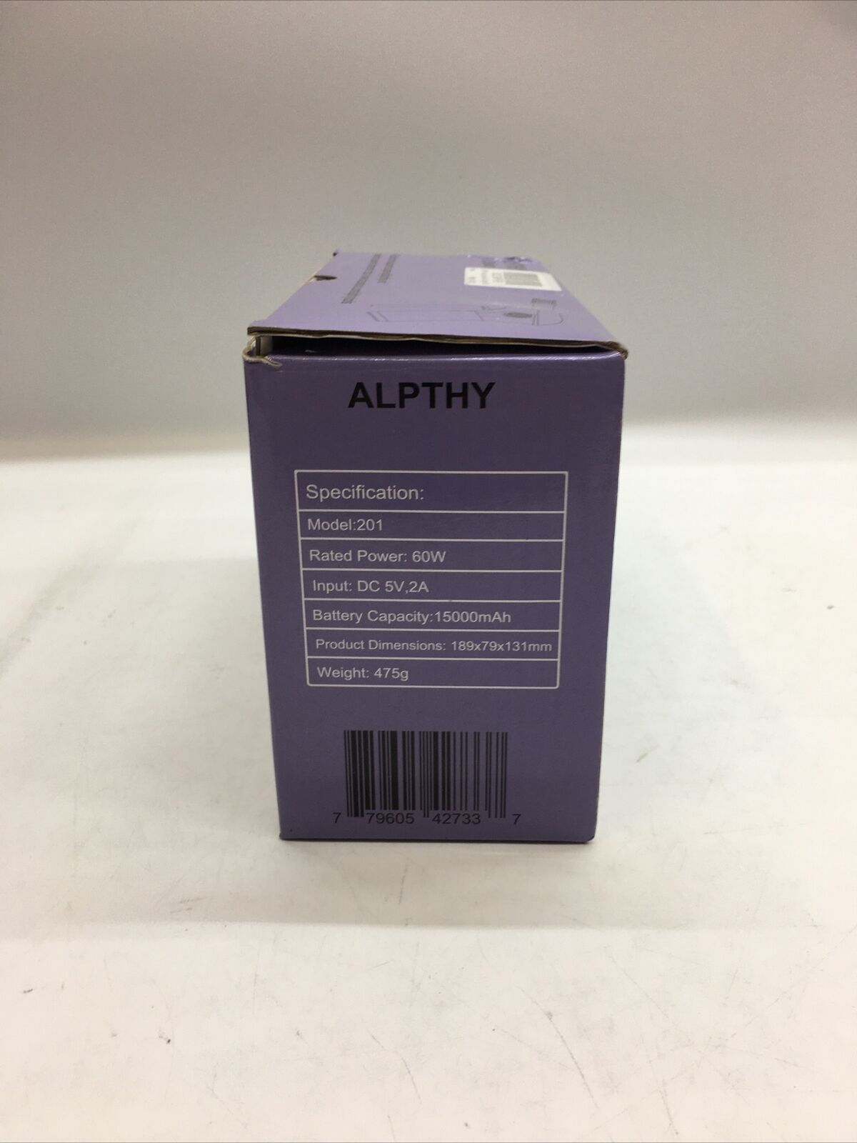 ALPTHY Brush Type Air Duster Black -  OPEN BOX