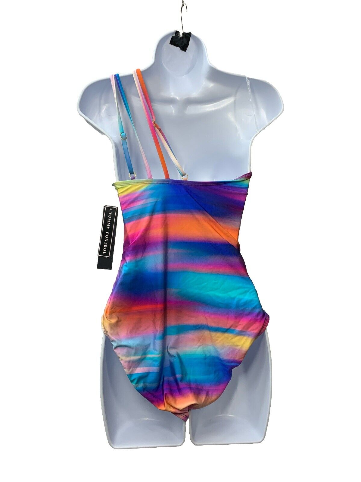 La Blanca Womens Strappy Shoulder One Piece Swimsuit Rainbow LB3ZQ15 Size 10