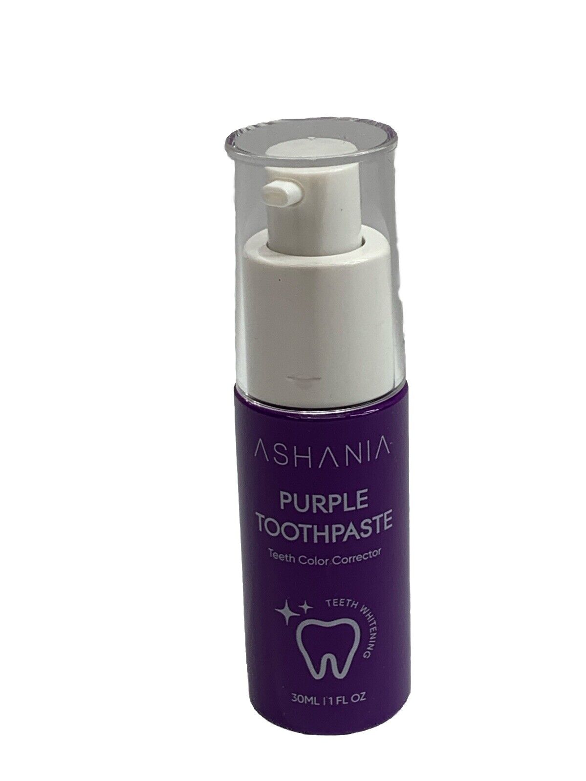 Ashania Purple Toothpaste Brightening 1 fl oz Teeth Color Corrector - Lot of 2