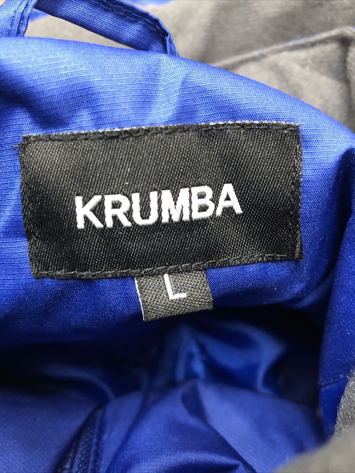 Krumba Mens Hooded Sportswear Ski Jacket Large Coat Waterproof with Pockets Blue