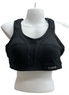 Yvette Sports Bra Black Size Large Plus Running Tennis Women’s Criss Cross Back