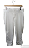 Champro Women's Traditional Low-Rise Fastpitch Long Pants Size Medium BP11 White