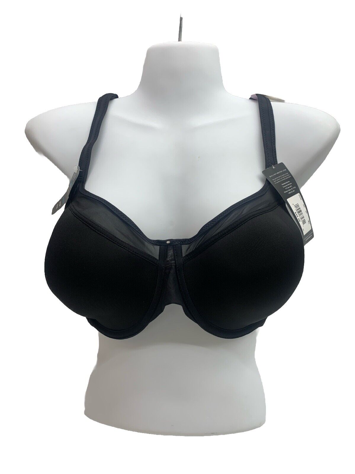 Bali One Smooth Ultra Light Underwire Bra Women’s Black Style DF3439 Size 38D