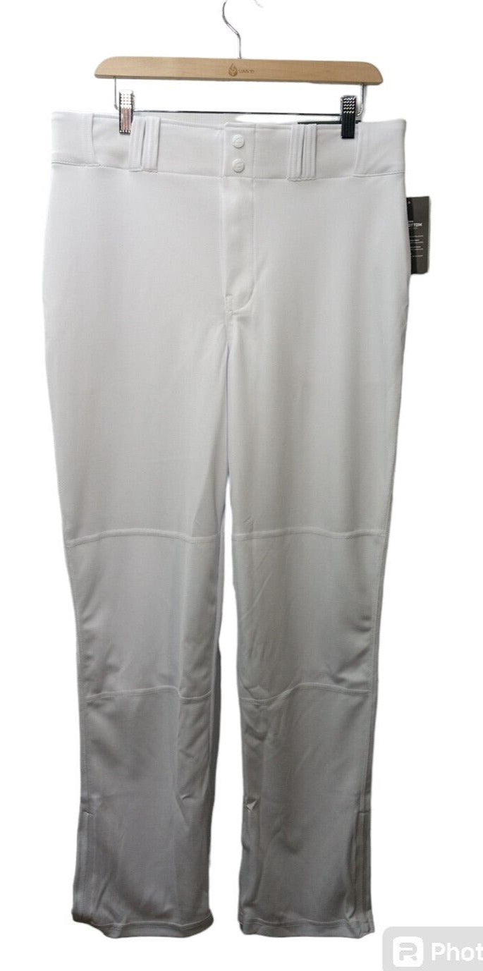 Champro Triple Crown Open Bottom Men's White Baseball Long Pant Size Adult Large