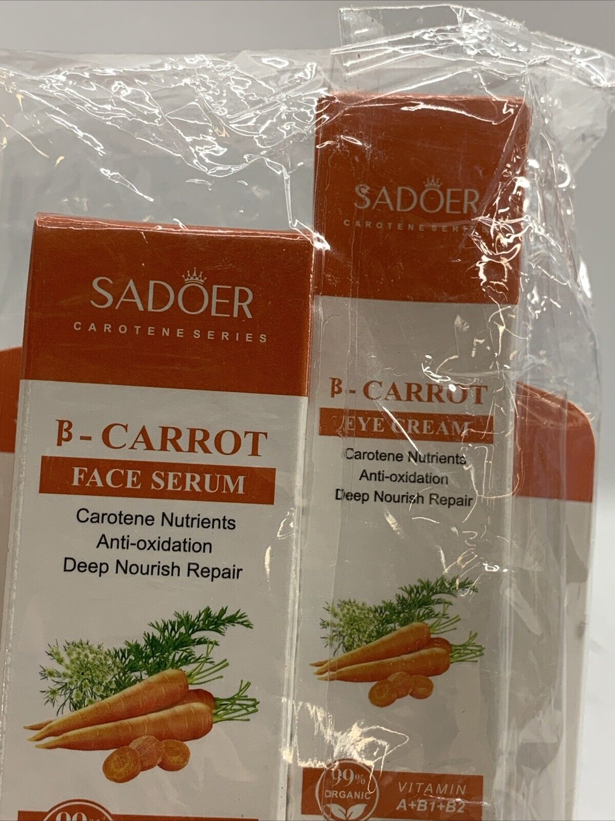 SADOERCAROTENE SERIESB B-CARROT Cleanser, Lip Balm, Serum Eye Cream Organic