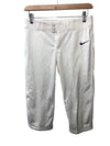 Nike Vapor Select Girls Softball Pants Size Medium White AV6833-100 Breathable