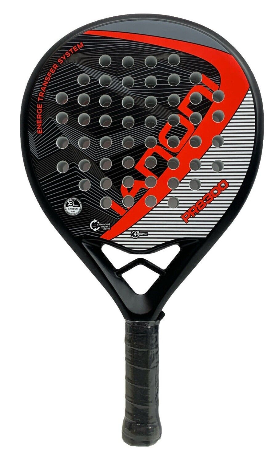 Padel Racket Carbon Fiber Surface with EVA Memory Flex Foam Core Padel PR8300