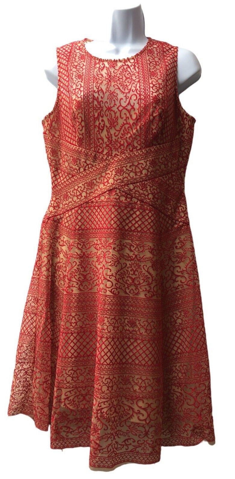 BCBG MaxAzria Red/Tan 