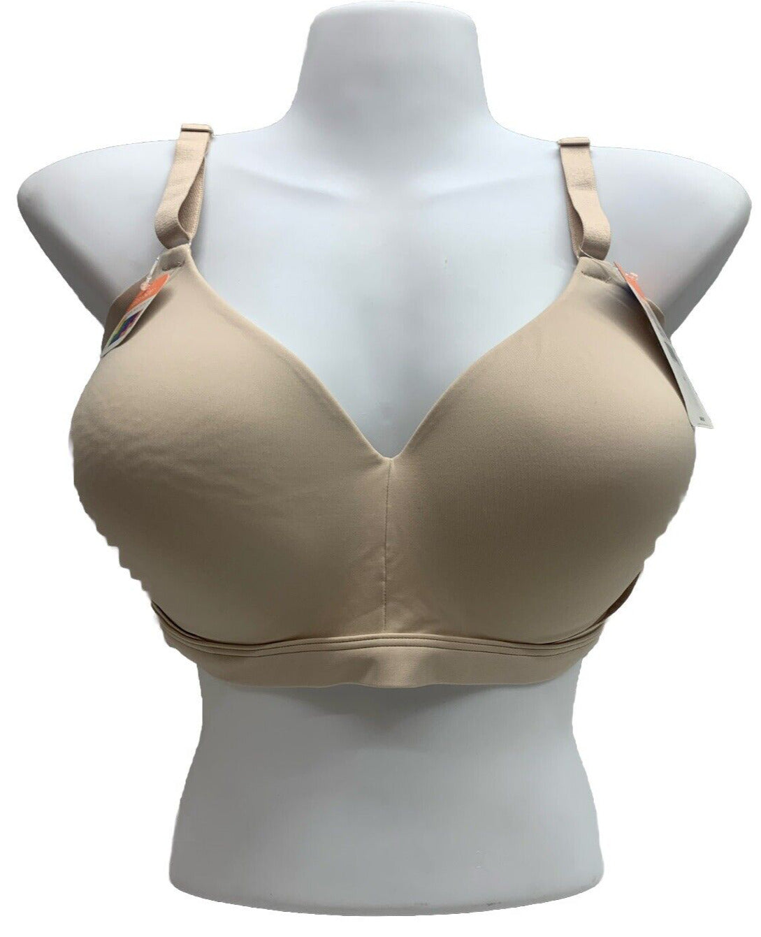 Warner's RN2231A-100 No Side Effects Wirefree Contour Bra Size XL Toasted Almond