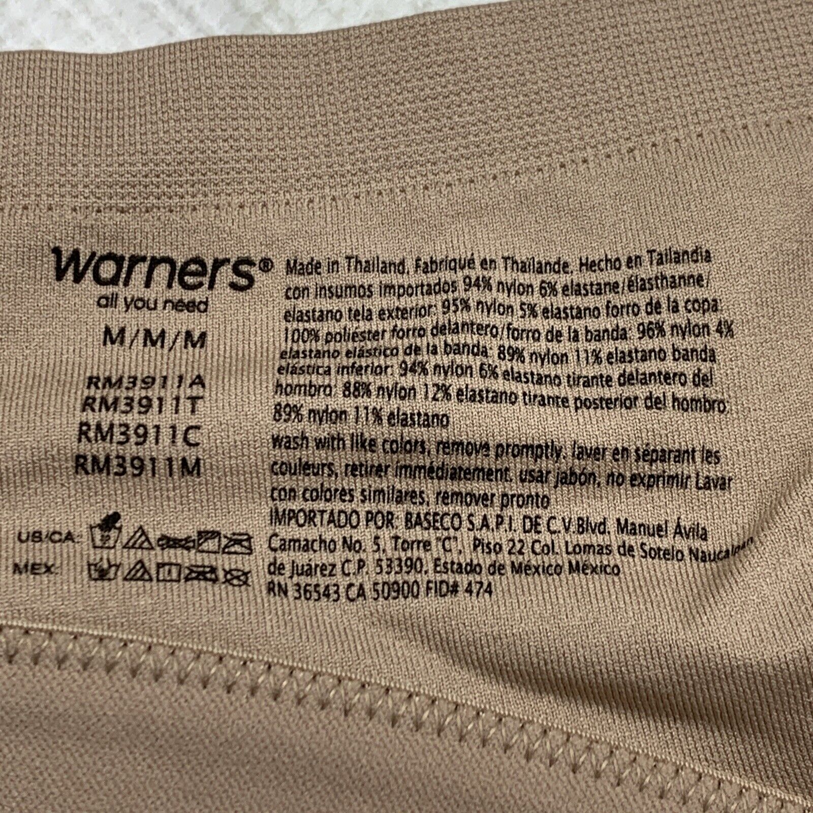 Warner's Easy Does It Underarm Smoothing With Seamless Stretch Wireless Size M