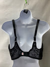 Awareness Full Figure Seamless Underwired Bra 85567 Size 40DDD Black