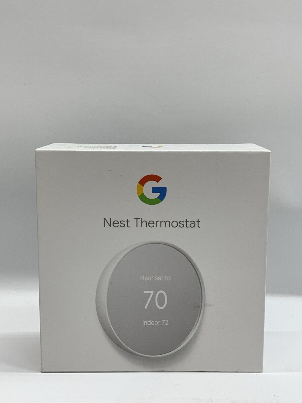 Google Nest Home Thermostat Programmable Smart WiFi G4CVZ Snow GA01334-US White