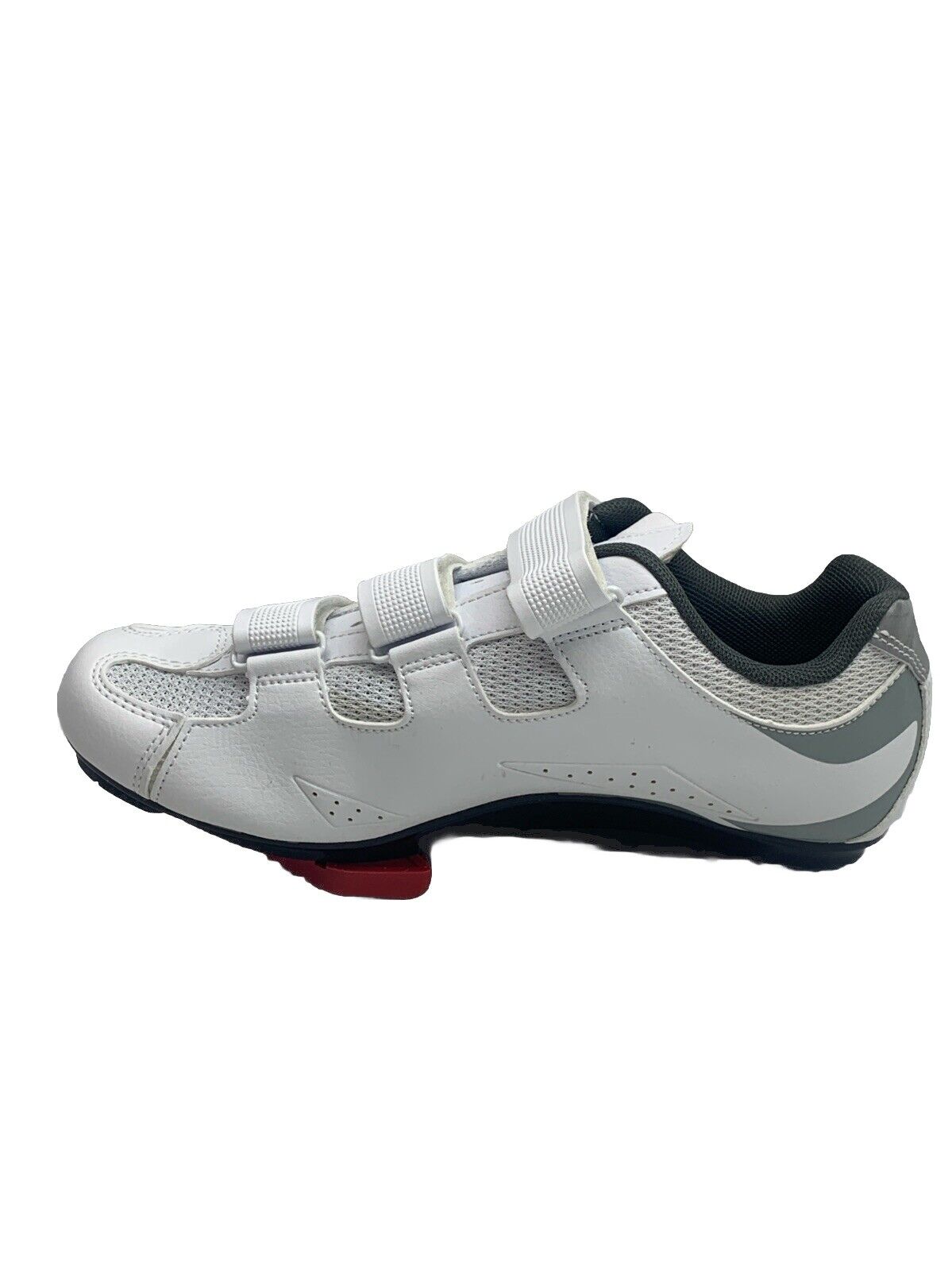 TOMMASO Womens White Pista 100 Cycling/Spin Shoes with Clips Size 8 Sneaker