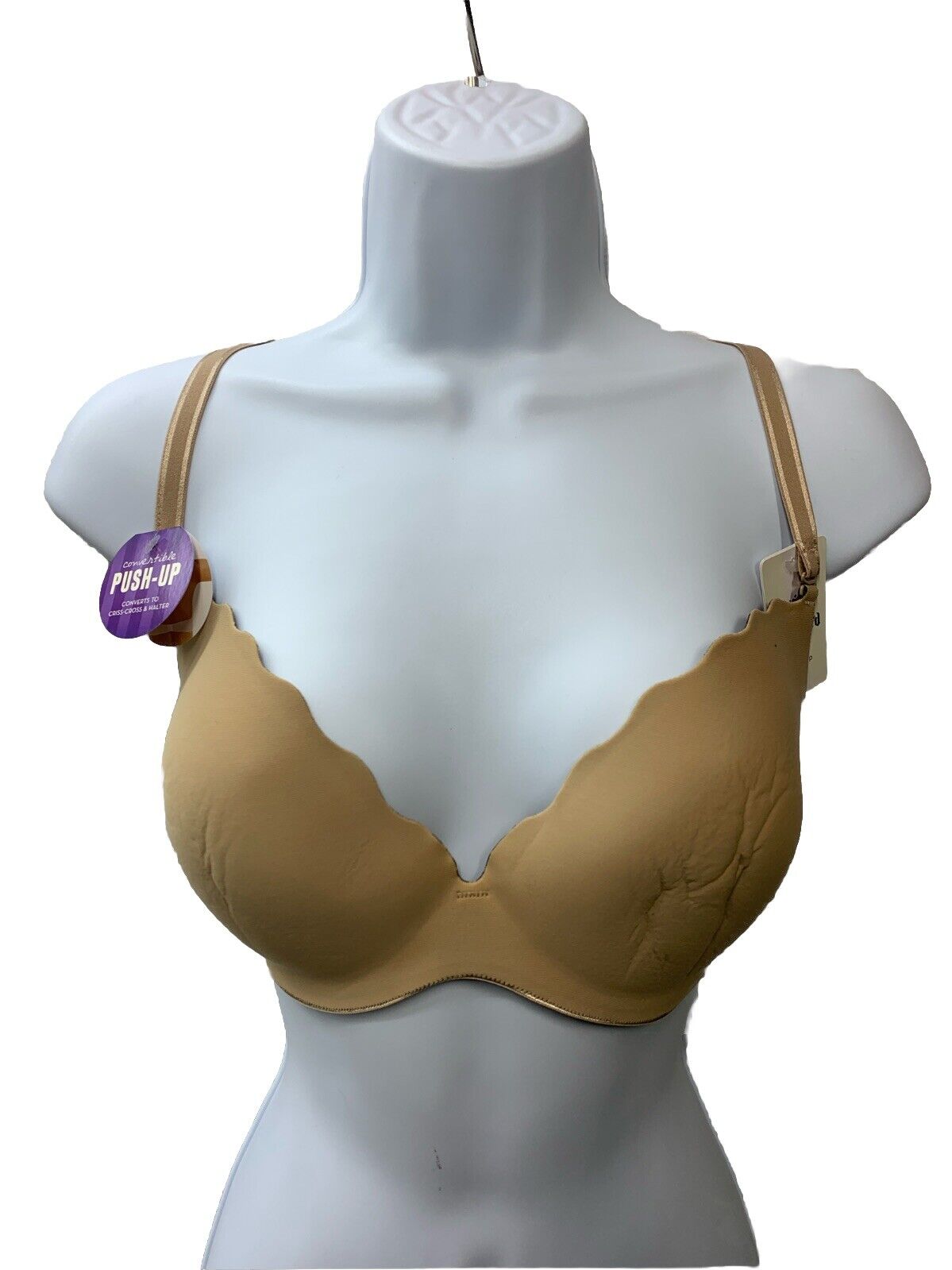 b.tempt'd  958287 Women's B. Wow'D Push-Up Bra, Au Natural, Size 32DD