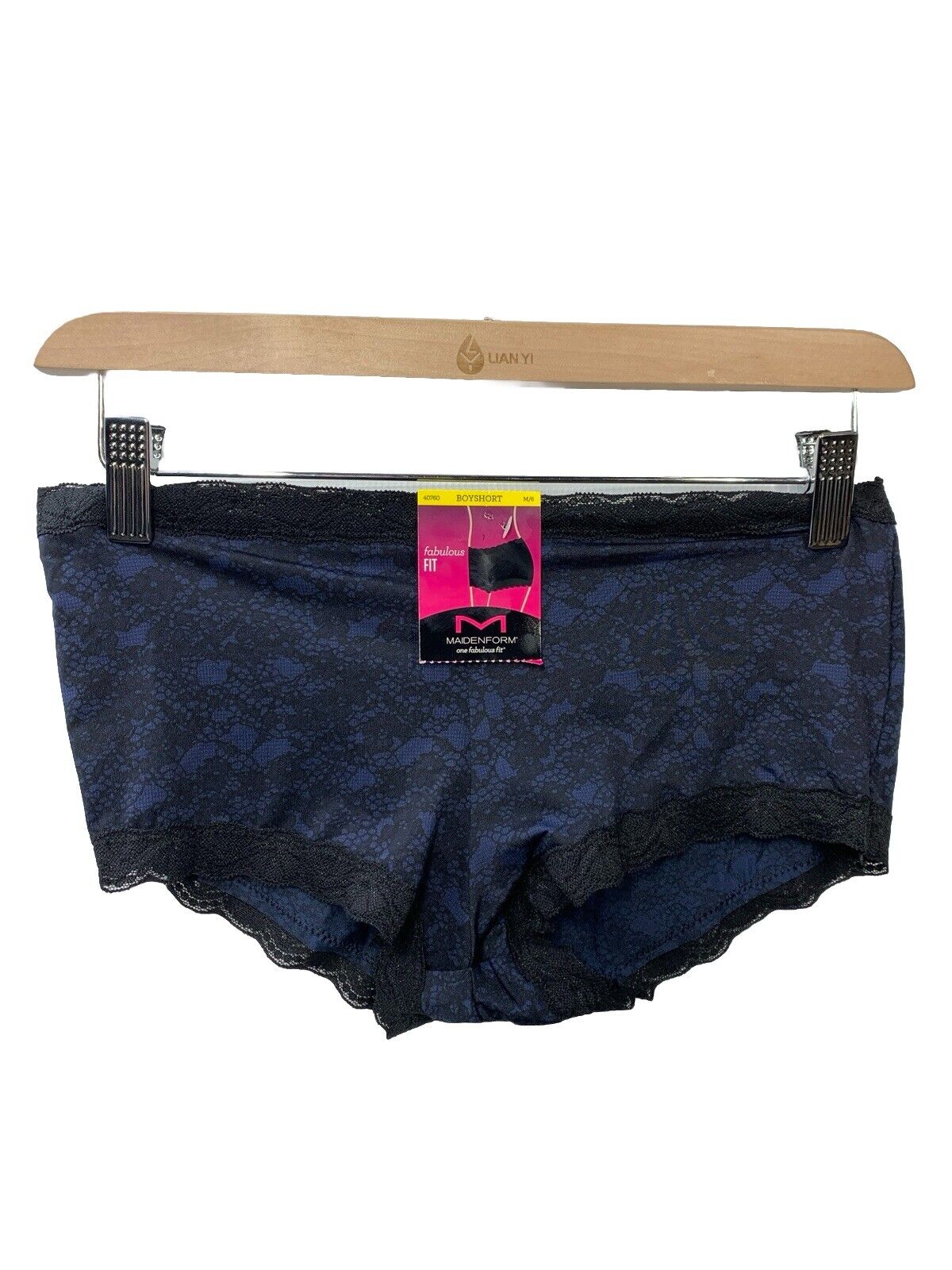 Maidenform 40760 Classics Microfiber and Lace Boyshort Panty Size M/6 - 3 Pack