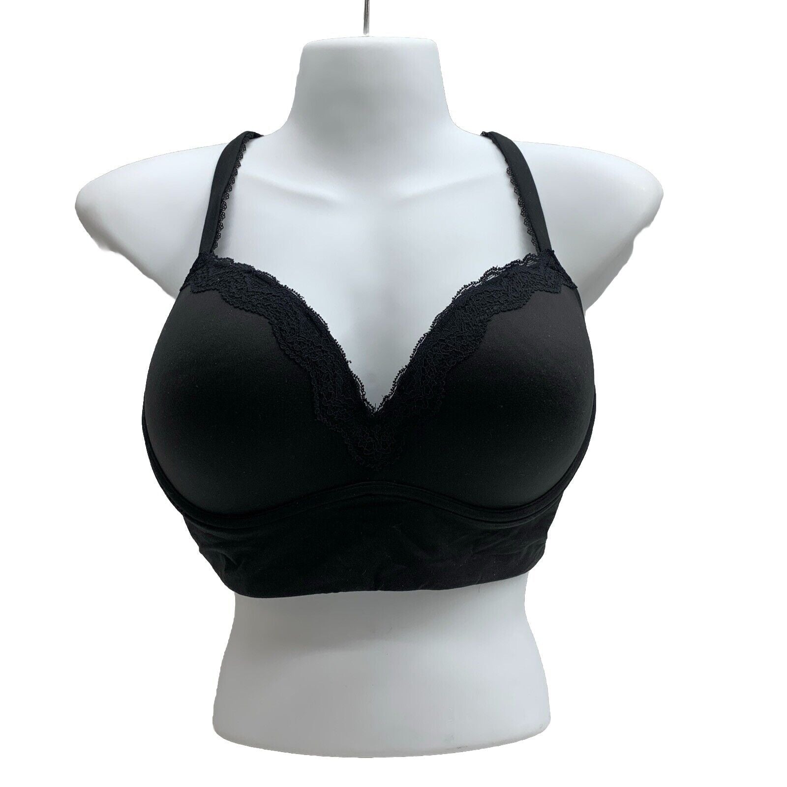 DOBREVA Women's Push Up Wireless Bra T Shirt Bras No Underwire Plunge Size 38C