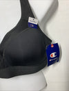 Champion Sports Bra Womens Large Black Wireless Racerback Molded Moderate B9373