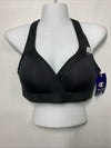 Champion Sports Bra Womens Large Black Wireless Racerback Molded Moderate B9373