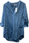 Seafolly Beach Basics Boyfriend Beach Shirt Chambray Tunic/Cover Up 52815 Size S