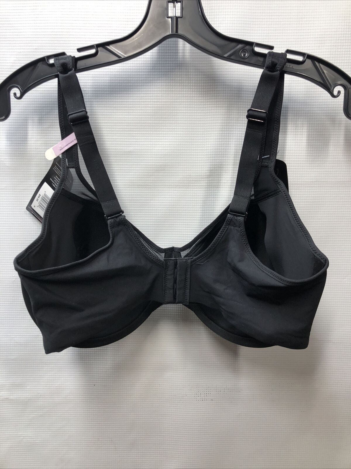 Bali 3439 One Smooth U Ultra Lite Neckline T-Shirt Bra Black DF3439 Size 40D