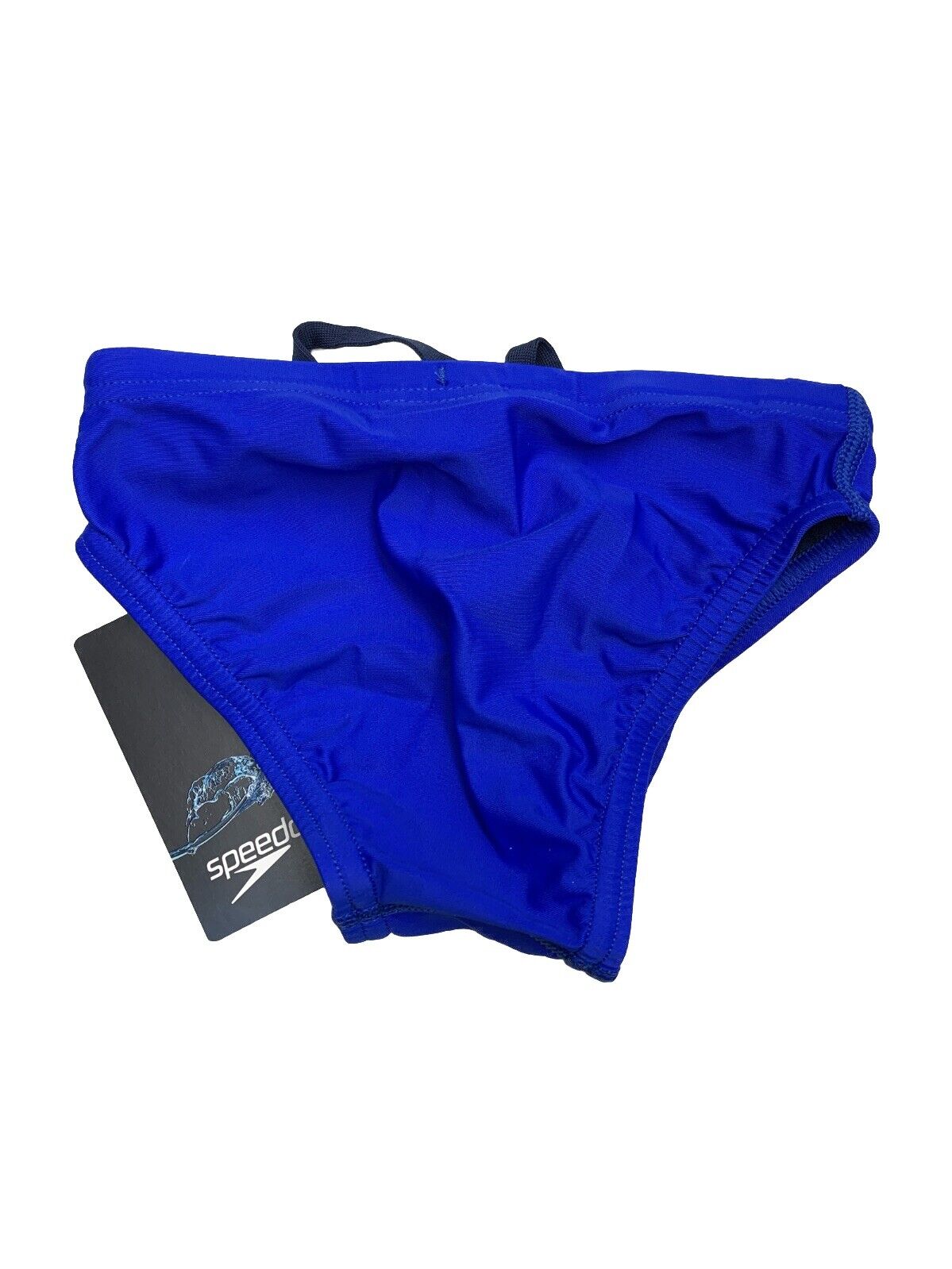 NWT Speedo SIZE 22Y Powerflex Eco Royal Blue Bikini Swim Brief Trunks Underwear