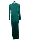 KOH KOH Womens Long Sleeve Formal Wrap Draped Cocktail V-Neck Gown Maxi Large