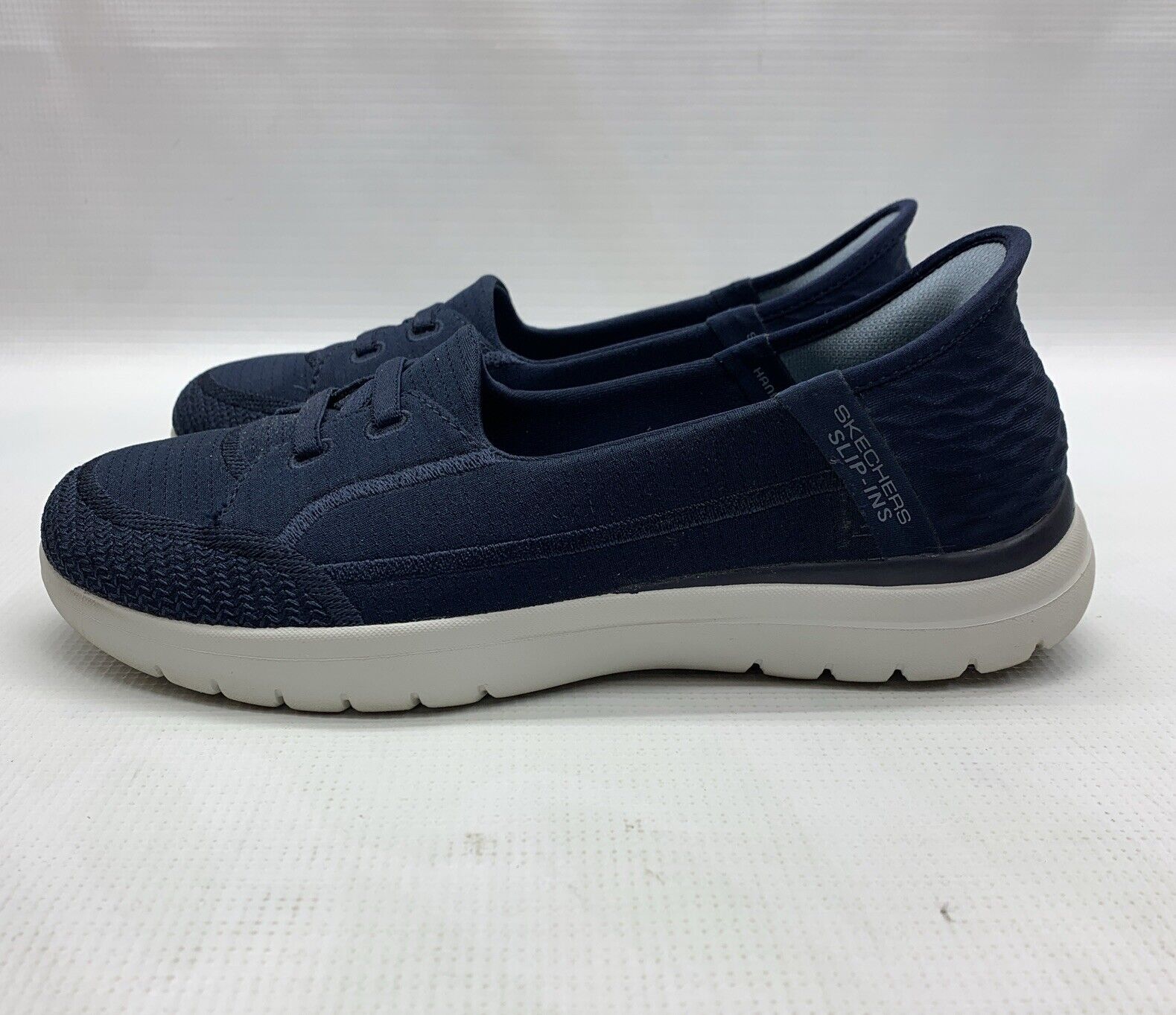 Skechers On The Go Slip-Ins: Flex-Top Notch Women's Slip On Size 7 Navy Blue