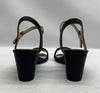 Naturalizer Womens Bristol Black Heel Sandals Shoes 7.5 Medium Open Toe Buckle