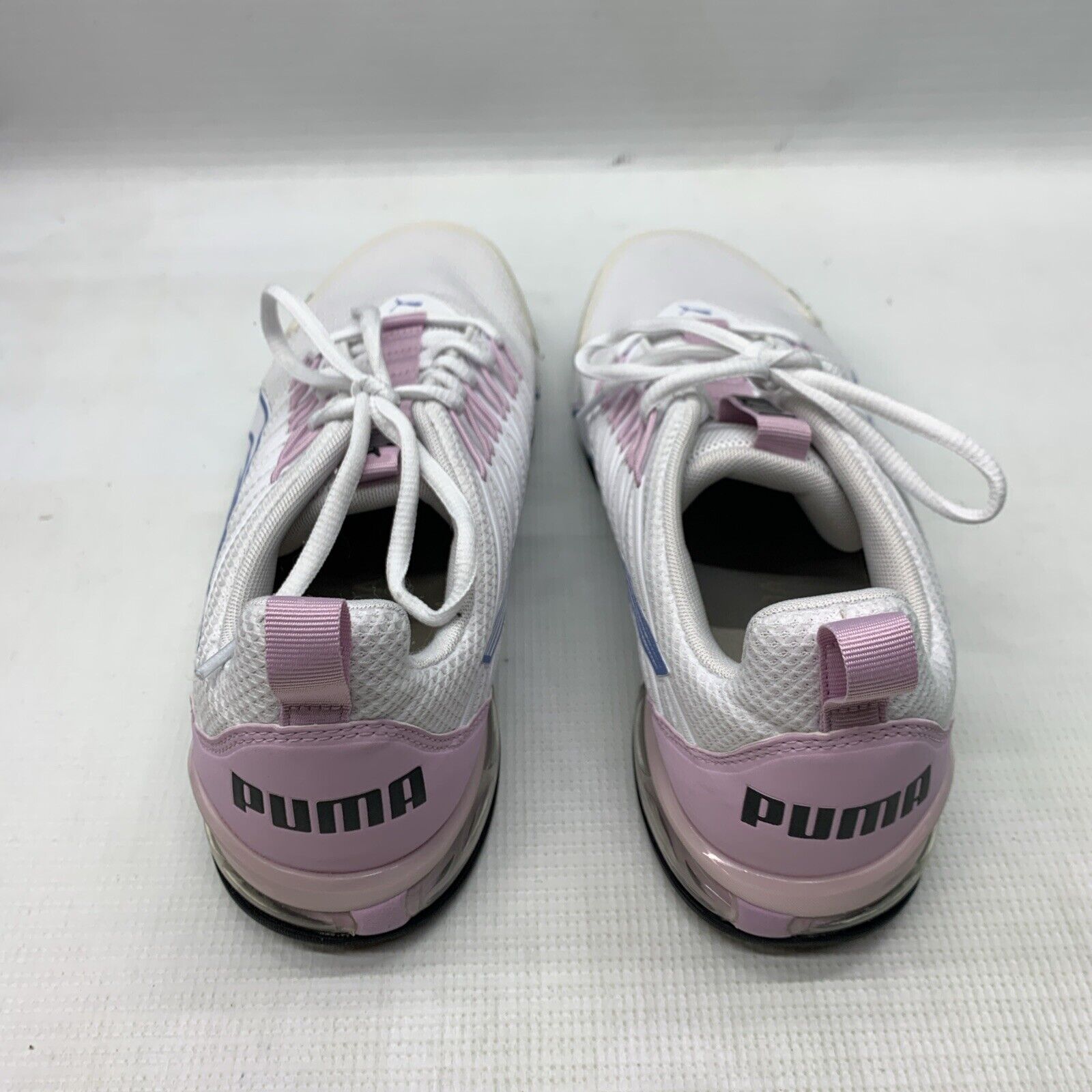 Woman's Sneakers Puma Voltaic Evo Sneaker Size 9.5 White/Pink/Blue Lace-up Shoes