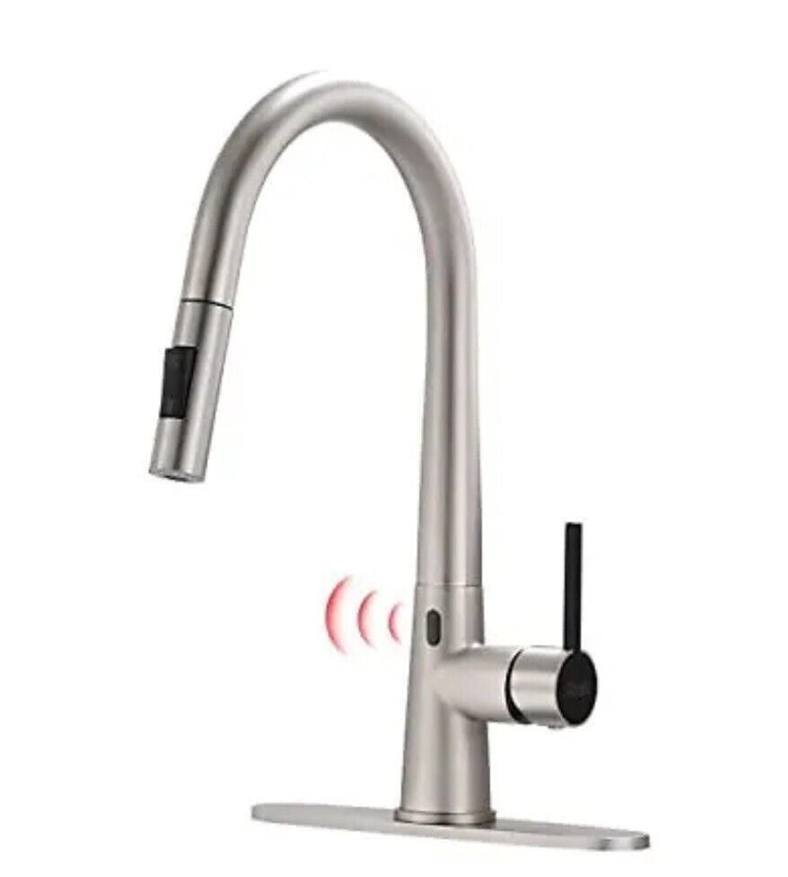 Touchless Kitchen Faucet with Pull Down Sprayer High Arc Single Handle GM-1052N