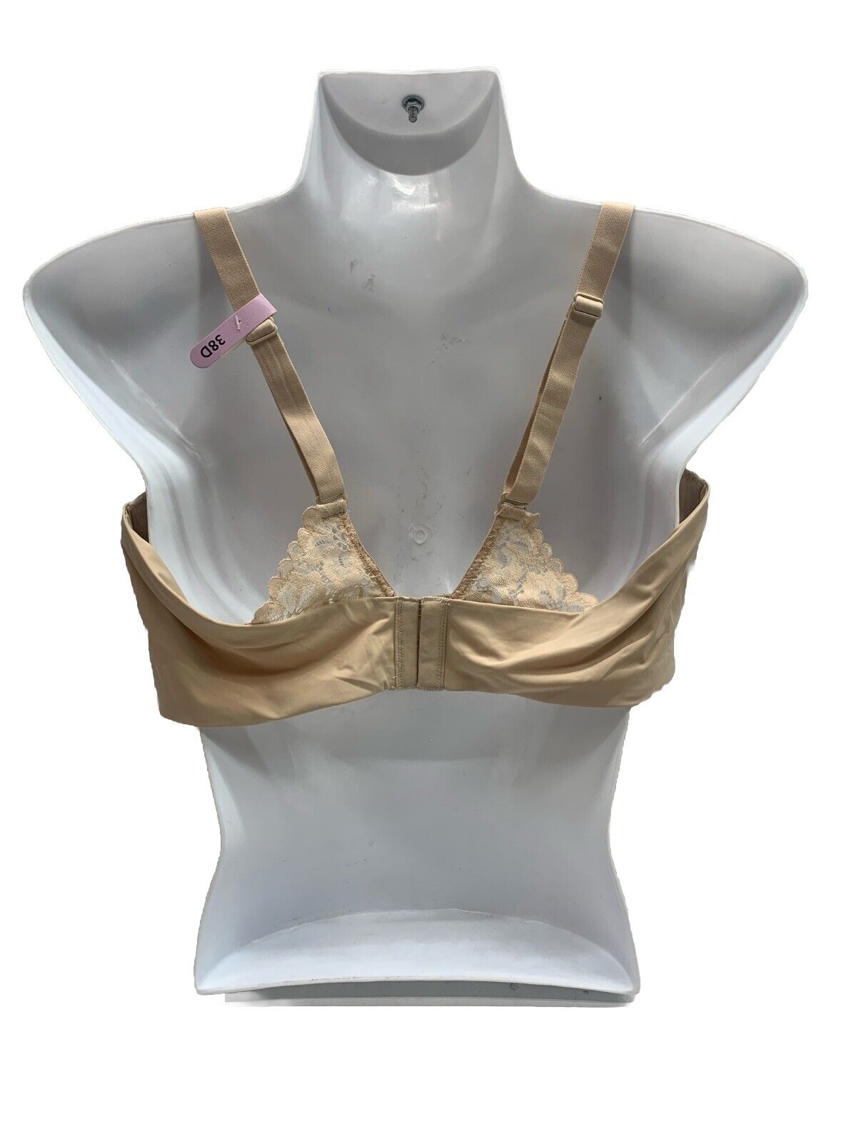 Maidenform One Fab Fit Full Coverage Racerback Underwired Bra 38D Beige DM7549