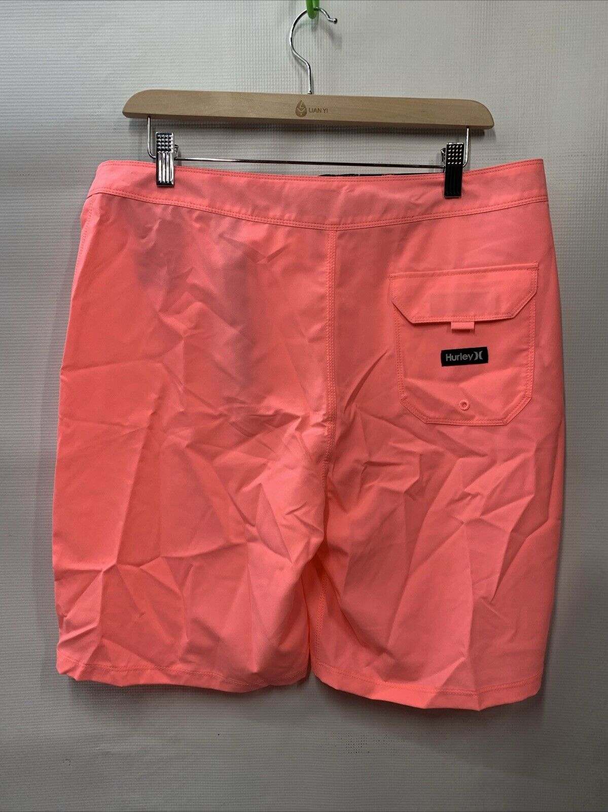 Hurley Mens Phantom One and Only Board Shorts Pink OAO Solid MBS0010260 Size 32