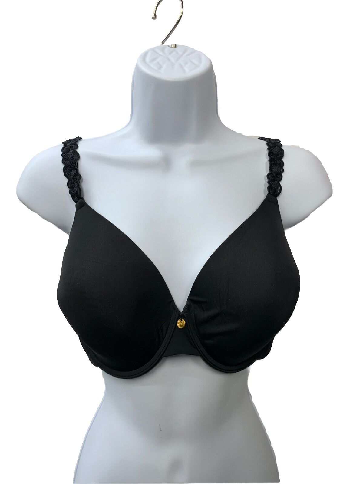 Natori Women's Black Pure Luxe Stretch Underwire Contour T-Shirt Bra Size 36DD