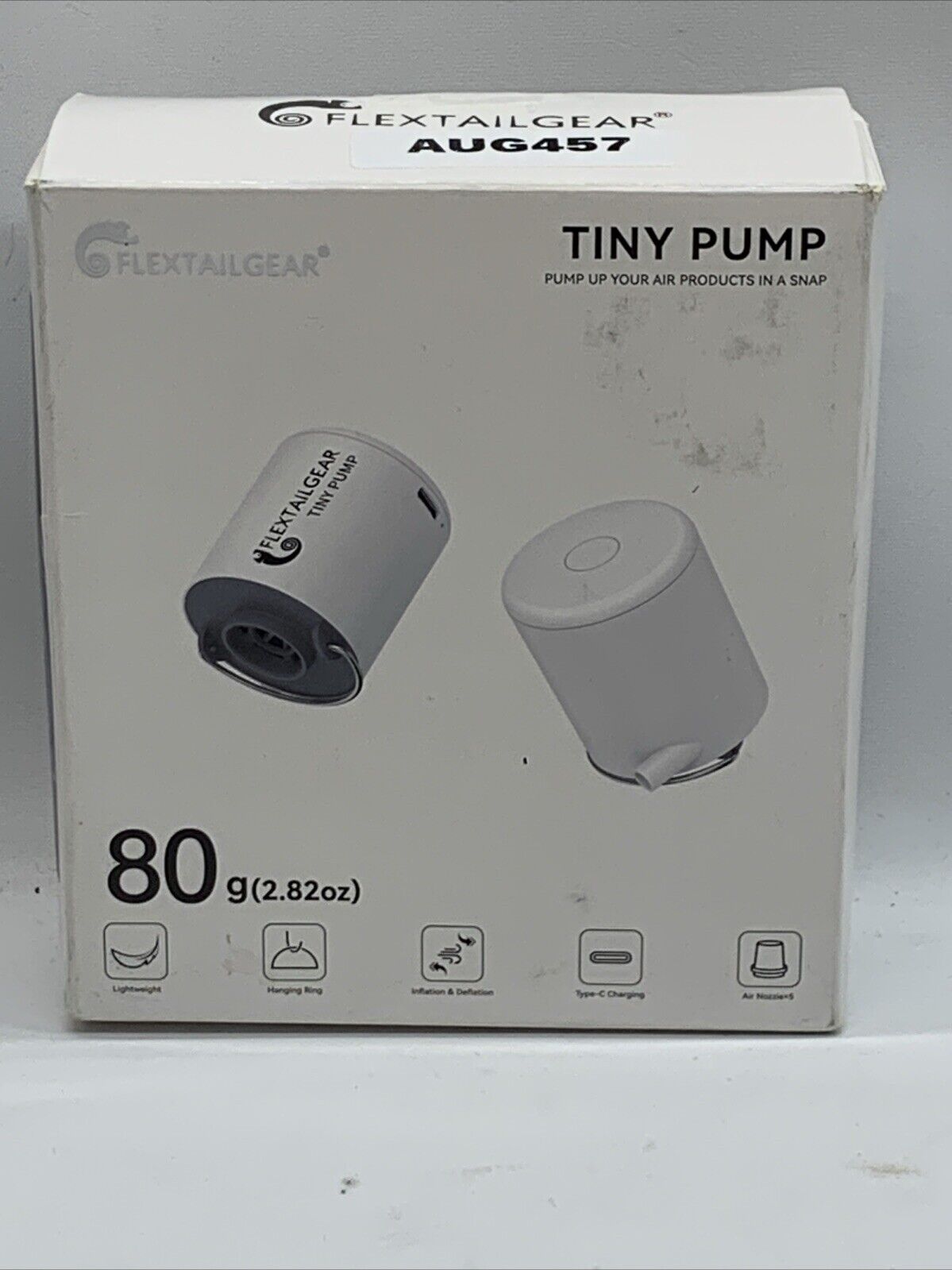 Tiny Portable Air Pump Ultra-Mini Air Pump with 1300mAh Battery USB Rechargeable