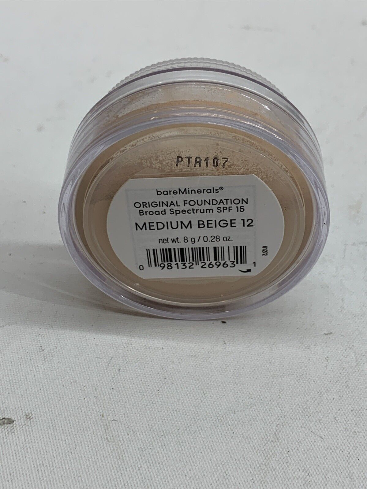 Bareminerals Original LOOSE POWDER Foundation SPF 15 Medium 12  0.28 oz 8 g