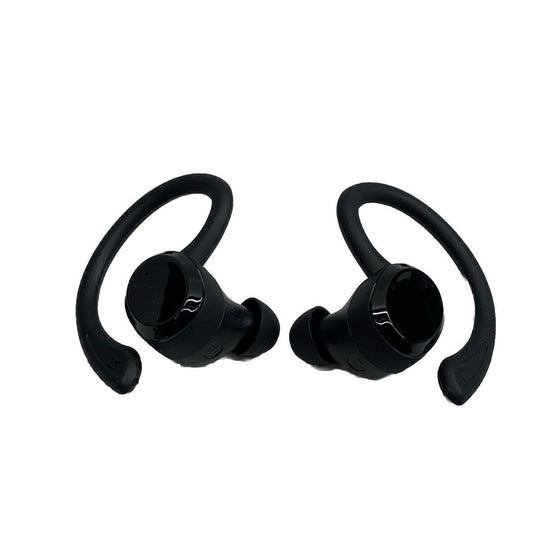 Rulefiss Q38 Black True Wireless Ear Hook Active Noise Cancelling Earbuds Black