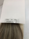 Clip In Hair Extensions Human Hai100% Human Hair Extensions( 12Inch #18/613)