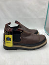 SUREWAY Men SlipOn Work Boots SW501 Dark Brown Full Grain Tumble Leather Sz 10.5