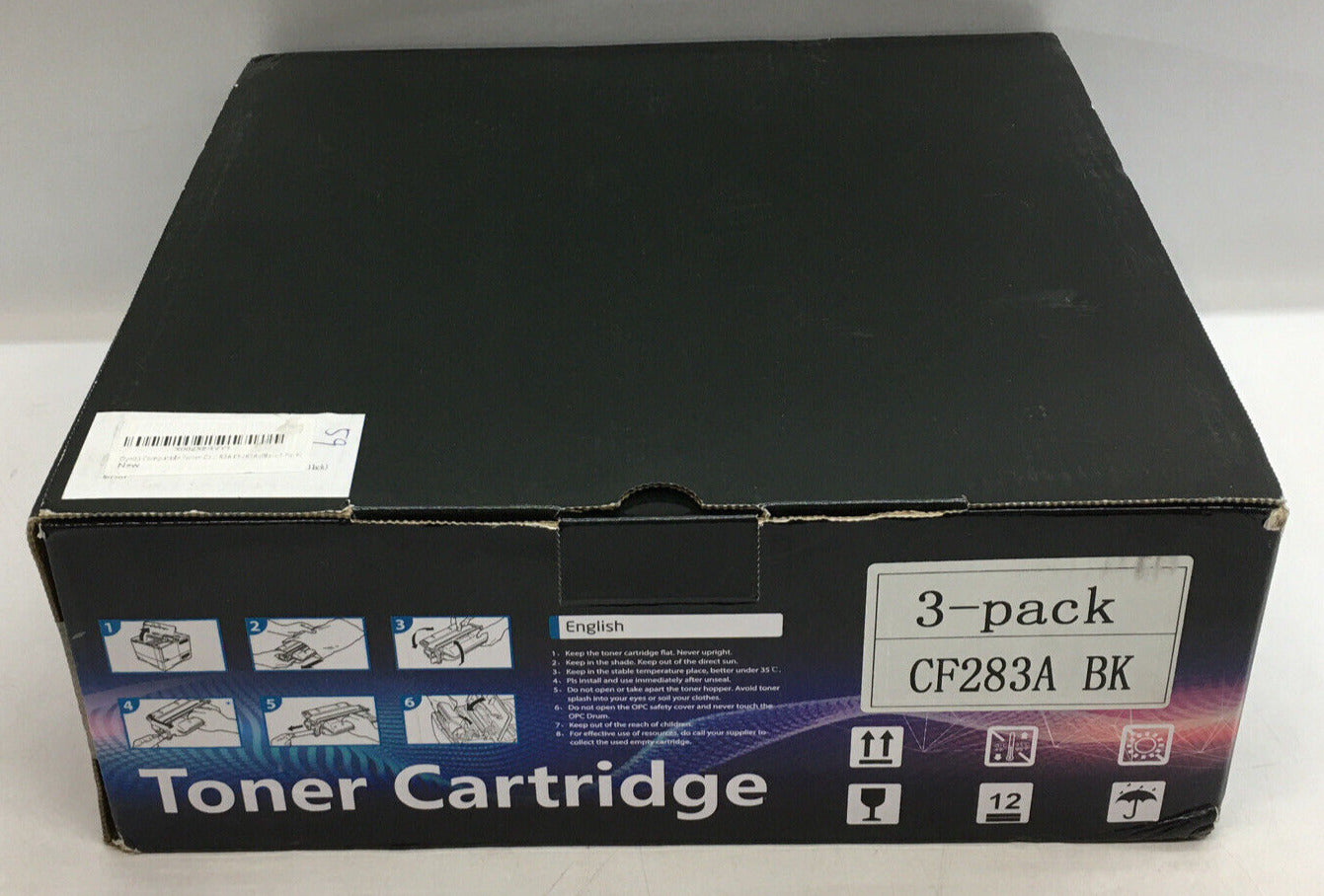 CF283A Toner Replacement for HP 83A LaserJet Pro M127fn M125nw M201dw 3 Pack