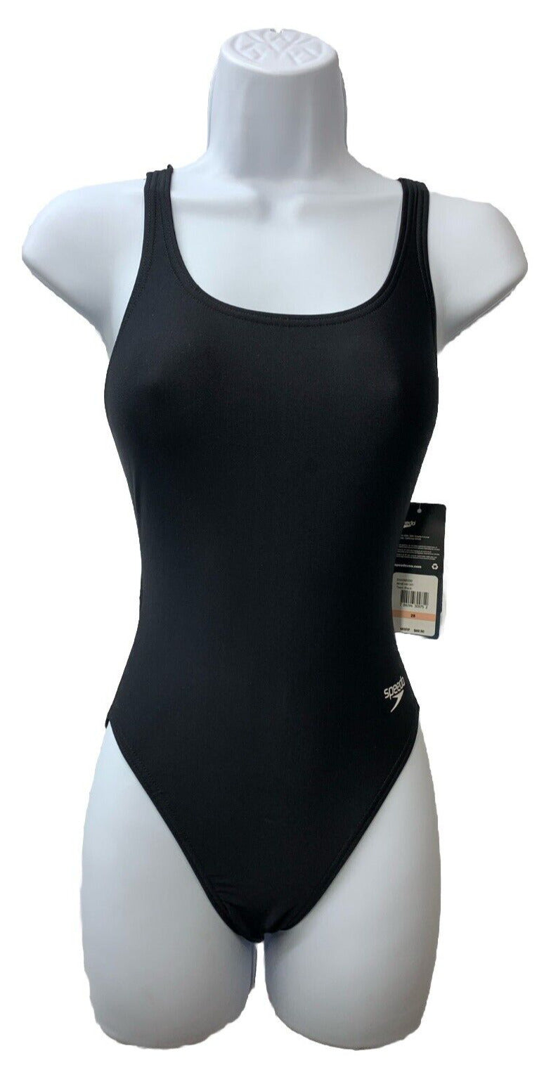 Speedo Women's Swimsuit One Piece Super Pro Solid Adult Suit Black 28 Swimwear