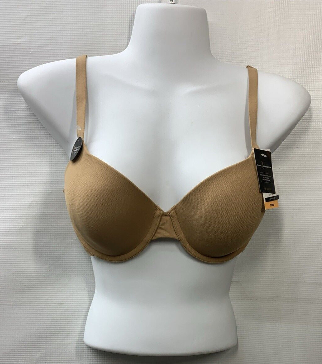 PRALINE Shallow Top Shape Revelation T-Shirt Bra 853387 Size 32DD Beige