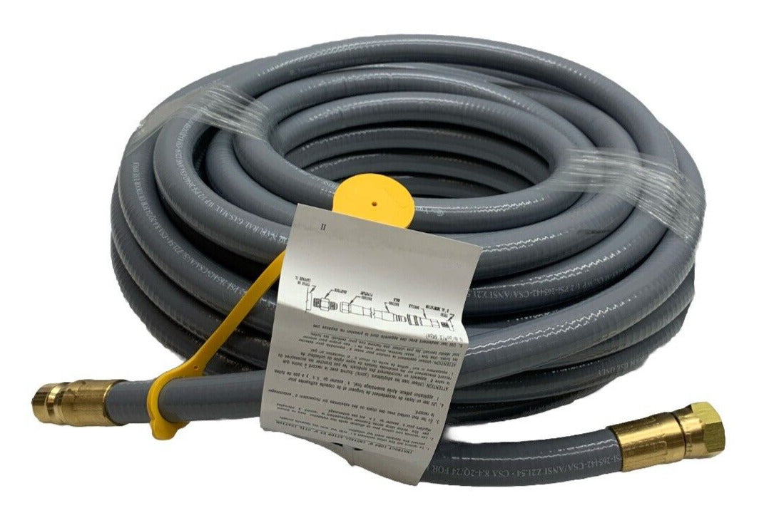 48 Ft 1/2-In Natural Gas Hose Only CSA Certified for BBQ Grill Pizza Oven Patio