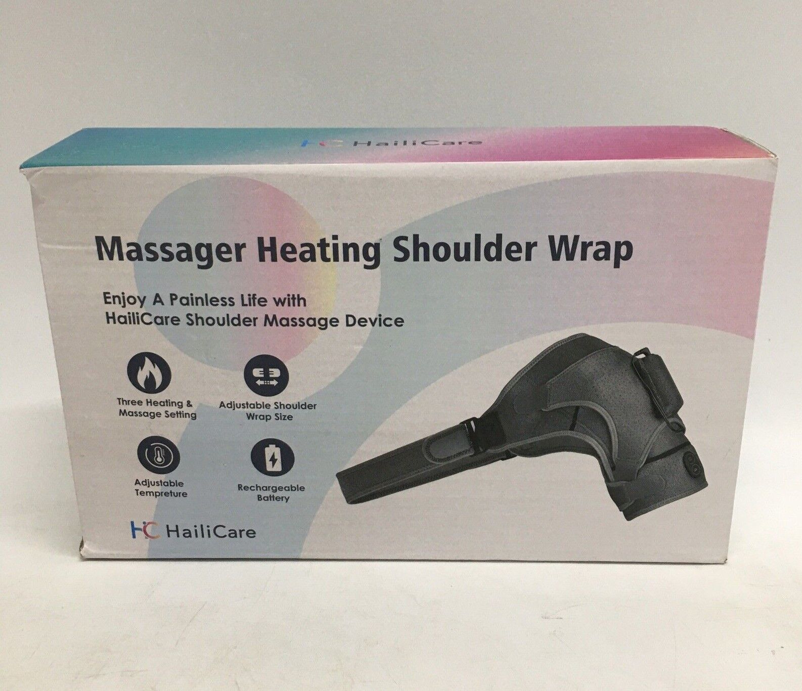 Heated Shoulder Massage Wrap Massager Pain Relief Heating Pad Hot